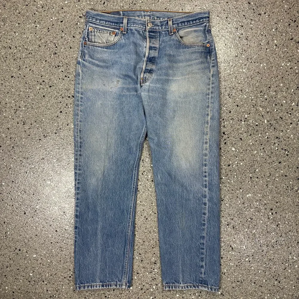 Vintage 1990s Levi's 501xx Button Fly Straight Leg Denim Jeans